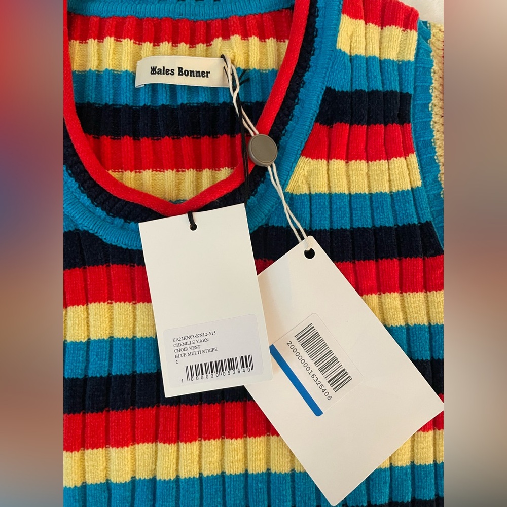 NWT Wales Bonner Multi Color Choir Tank Top Size 2 - Picture 2 of 7